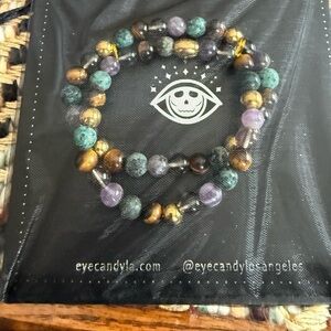 Eye Candy Multicolor Beaded Bracelet Set Men’s Collection